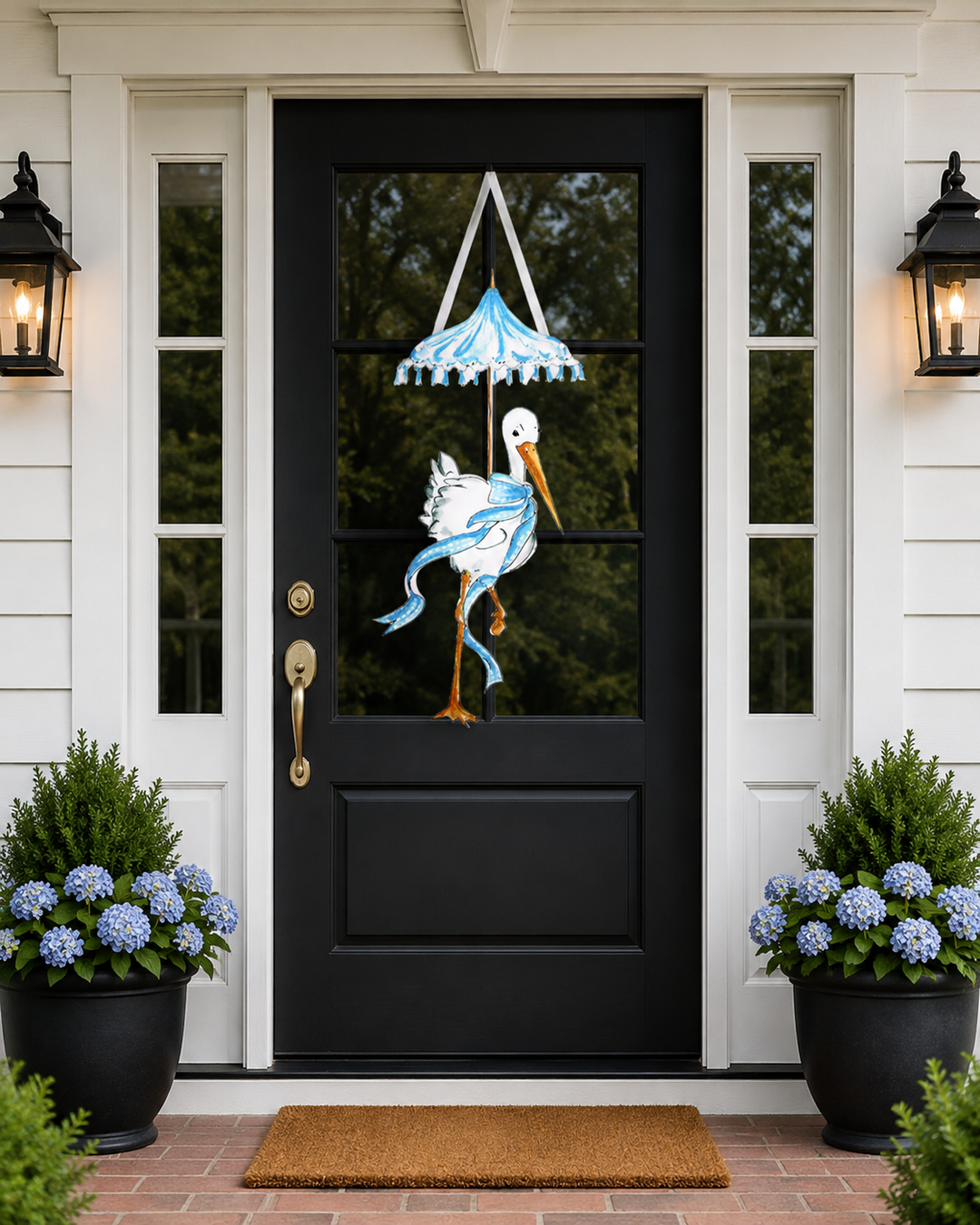 It's a Boy Stork Door Hanger
