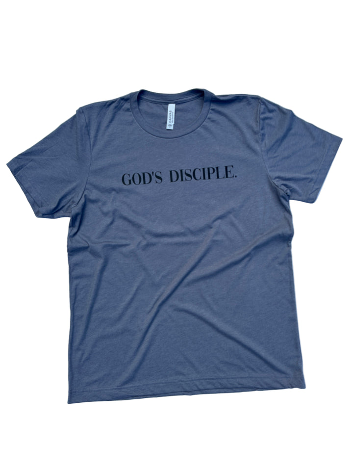 God’s Disciple T-Shirt – Faith-Driven Comfort Tee with Back Cross Design