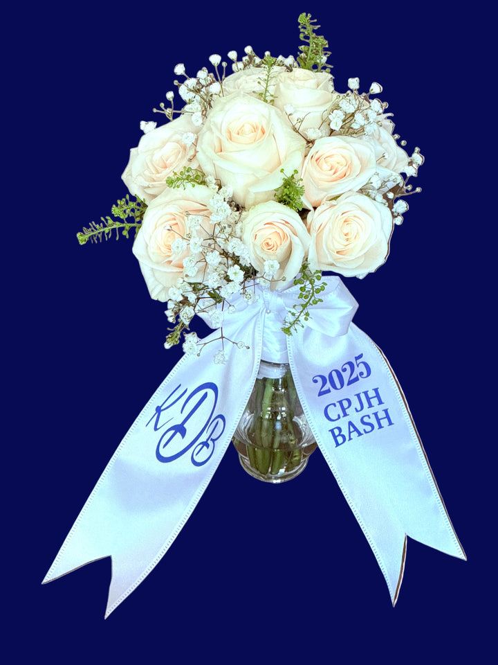 🎓 Mark the Moment — Personalized Ribbon Ties for Flowers & Keepsakes