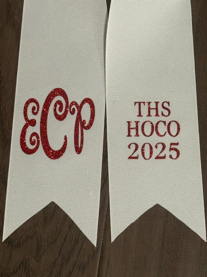 🎓 Mark the Moment — Personalized Ribbon Ties for Flowers & Keepsakes