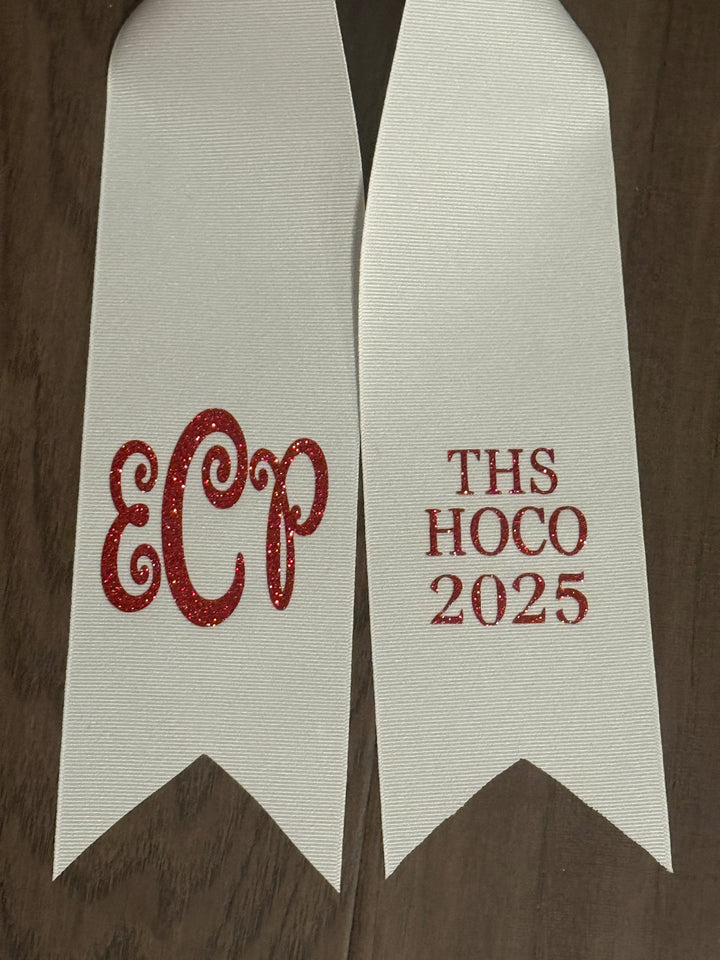 🎓 Mark the Moment — Personalized Ribbon Ties for Flowers & Keepsakes