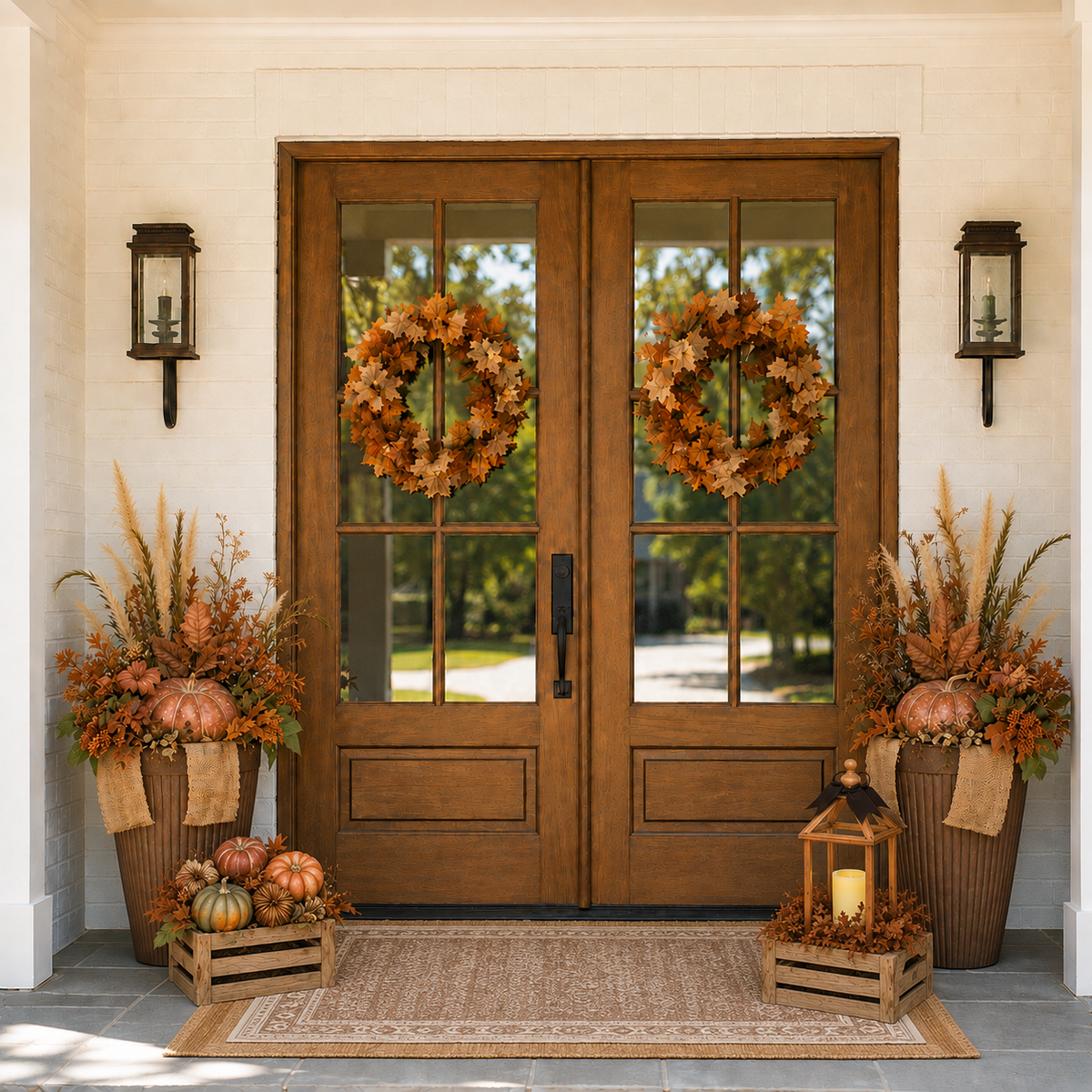 It's Fall Y'all – Signature double-door porch package