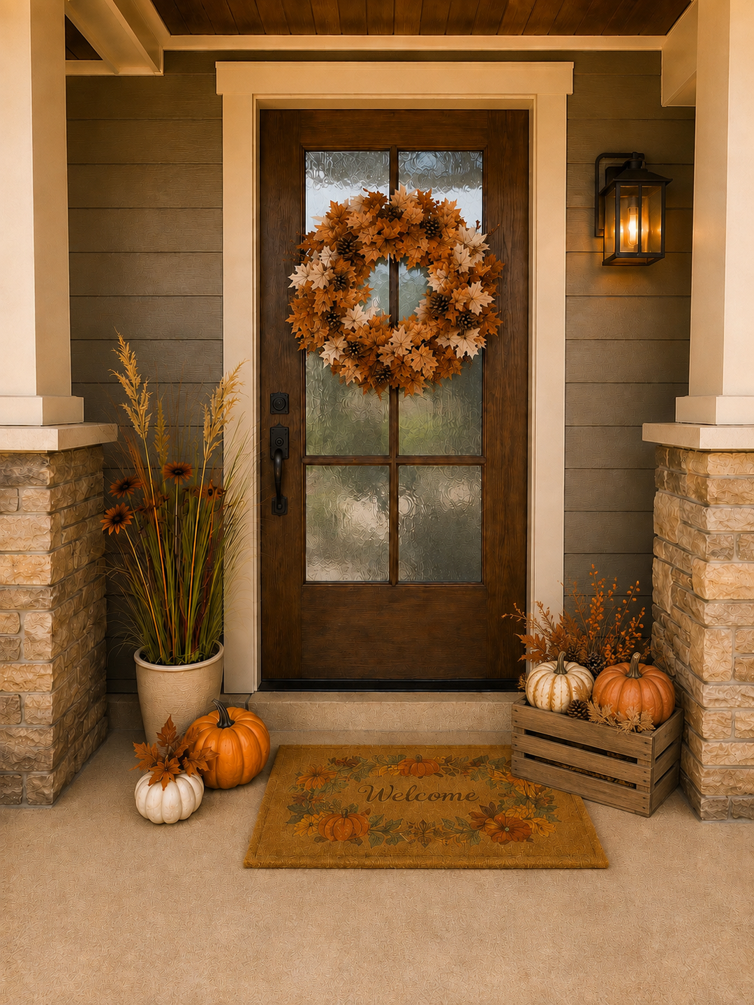 Natural Harvest – Classic single-door porch package