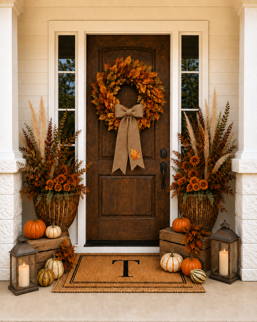 Traditional Fall – Grand single-door porch package